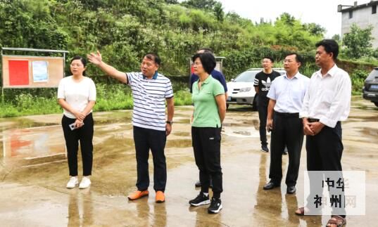 中共全州县委副书记,县长候选人朱鹃屏到龙水镇调研