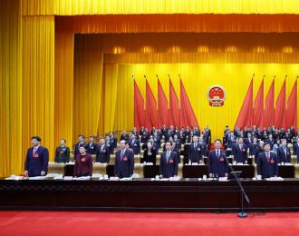 广西14届人大二次会议开幕 刘宁主持 蓝天立作政府工作报告