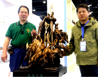 广西八一退役军人文工团副团长唐国宣采访高级大师莫新宁